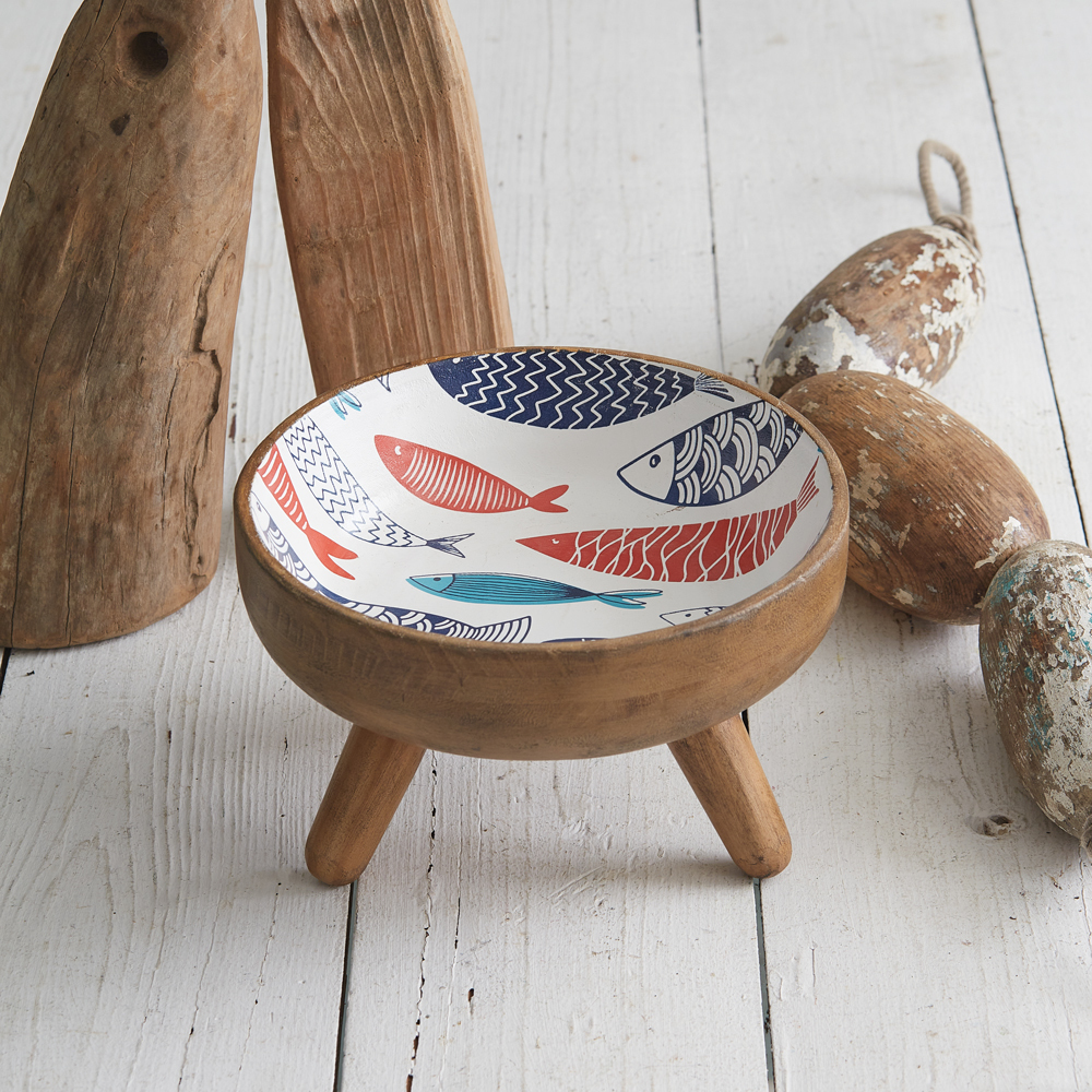 Mid Century Fish Bowl 8¼'' dia. x 5¼''H